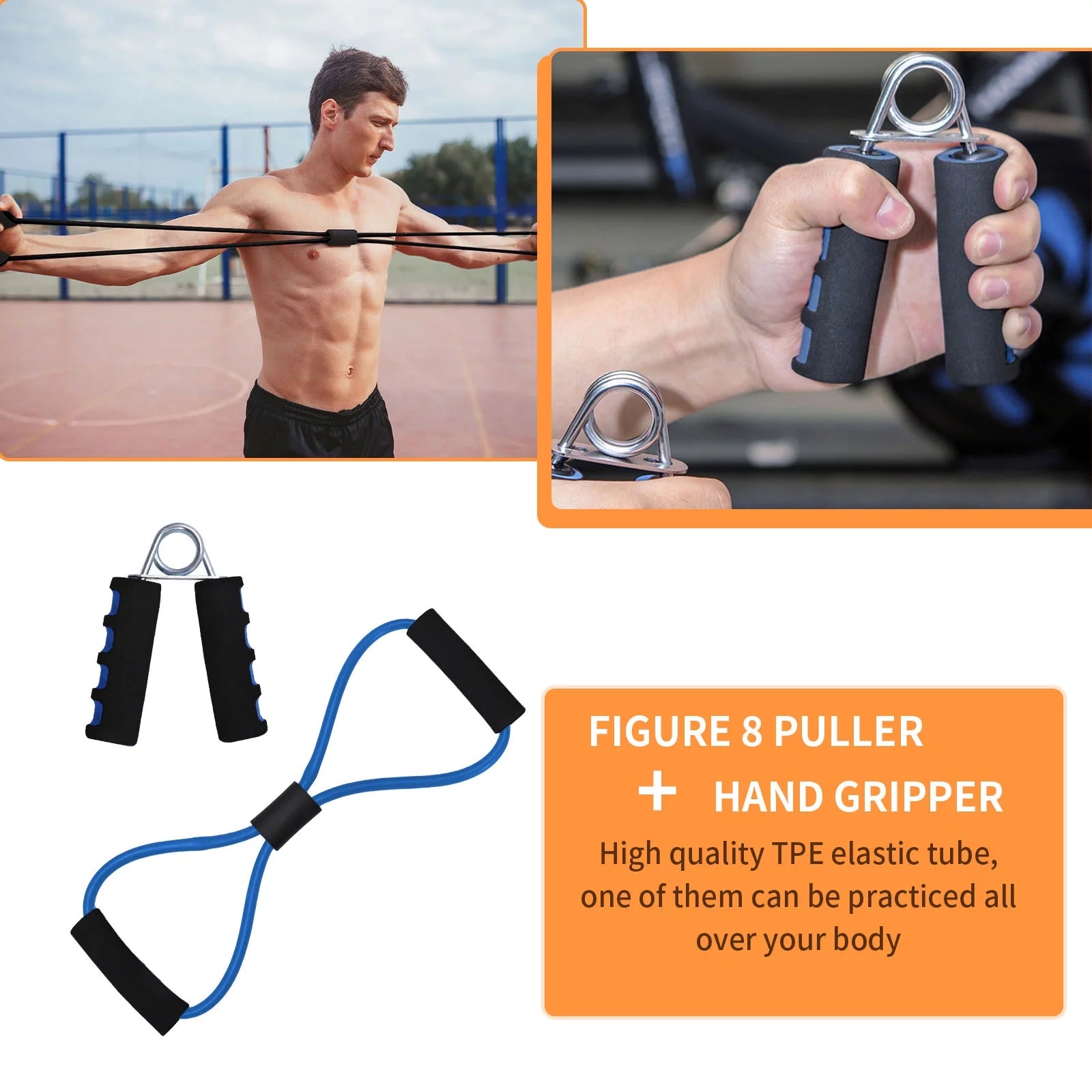 AERLANG 7-in-1 Ab Roller Wielset met, 2 push-up bars AERLANG 7-in-1 Ab Roller Wielset met, 2 push-up bars